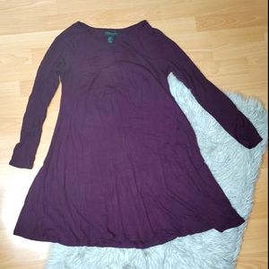 Forever 21 Long Sleeve Dress / Top Violet